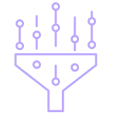 A pixel style image of a cross on a black background.