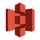 A red object with a black background.